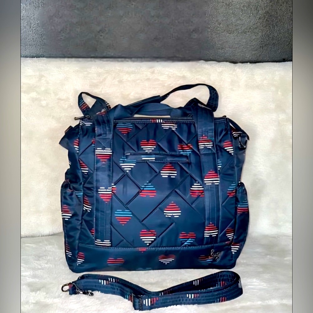 Lug Hearts Navy Baby Yacht Tote/Shoulder bag
